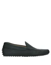 Tod's Loafers In Dark Green