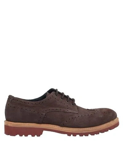 J.wilton Lace-up Shoes In Cocoa