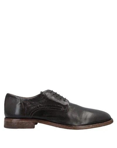Moma Lace-up Shoes In Dark Brown