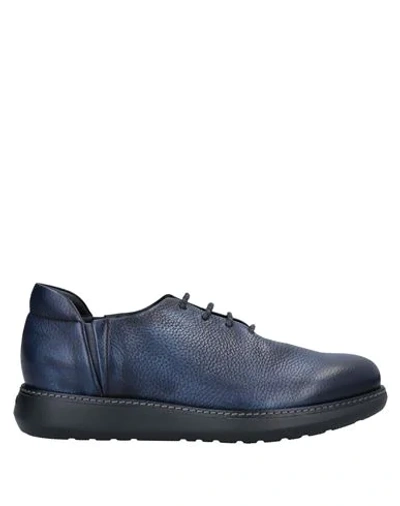 Giorgio Armani Lace-up Shoes In Blue