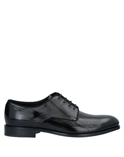 Giorgio Armani Lace-up Shoes In Black