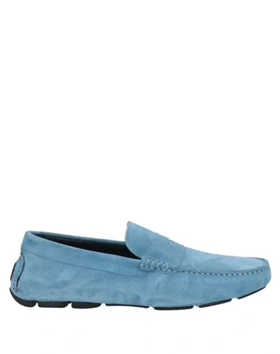 Alexander Trend Loafers In Pastel Blue