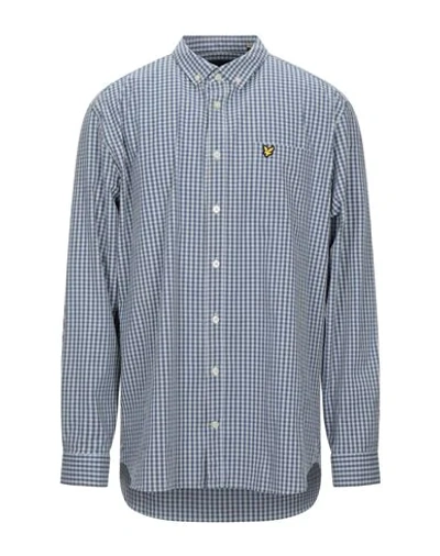 Lyle & Scott Shirts In Slate Blue