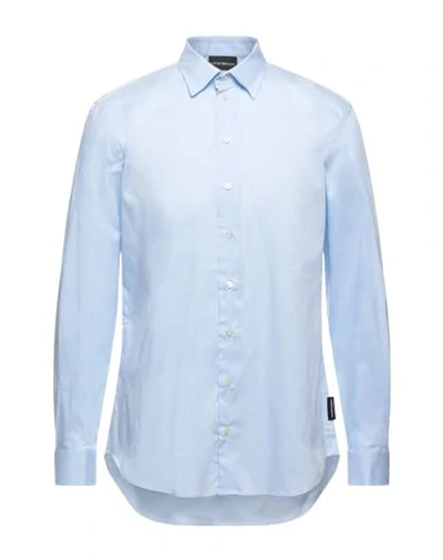 Emporio Armani Solid Color Shirt In Blue