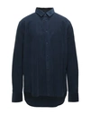 Armani Exchange Shirts In Dark Blue