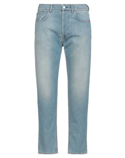 Amish Light Blue Cotton Jeans