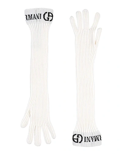 Giorgio Armani Gloves In Ivory