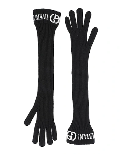 Giorgio Armani Gloves In Black