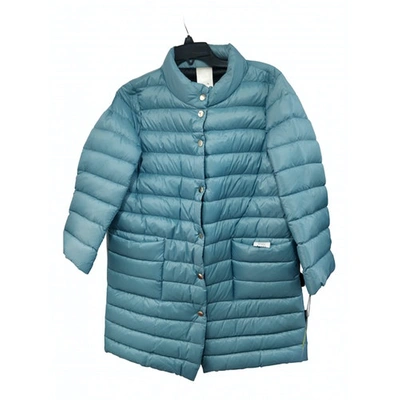 Pre-owned Annie P Coat In Turquoise