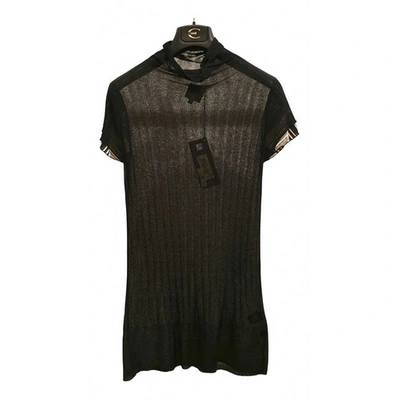 Pre-owned Just Cavalli Jersey Top In Brown