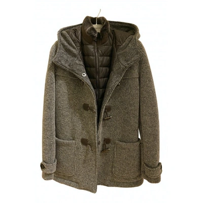 Pre-owned Mabrun Wool Coat In Grey