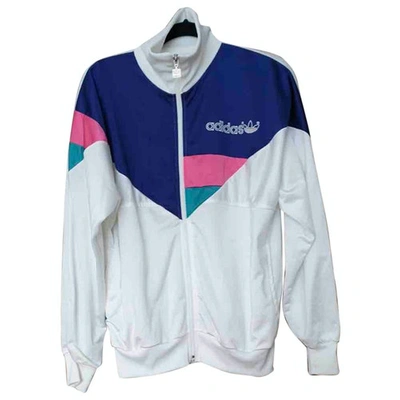Pre-owned Adidas Originals White Polyester Jacket