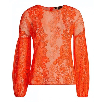 Pre-owned Maje Lace Blouse In Orange