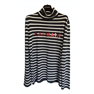 Pre-owned Balmain Wool Pull In Multicolour