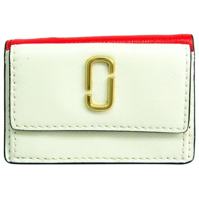 Pre-owned Marc Jacobs Snapshot White Leather Wallet