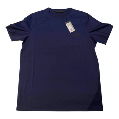 Pre-owned Prada Blue Cotton T-shirts