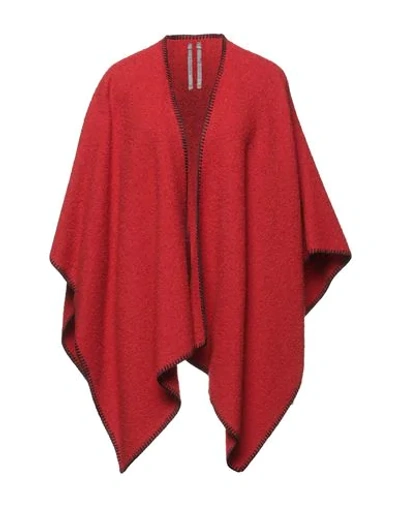 Rick Owens Capes & Ponchos In Red