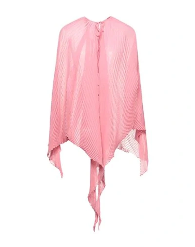 Jw Anderson Woman Capes & Ponchos Pink Size M Polyester