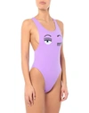 Chiara Ferragni One-piece Swimsuits In Purple