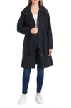 AVEC LES FILLES STAR JACQUARD RAINCOAT WITH REMOVABLE HOOD,690681894311