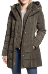 Cole Haan Signature Cole Haan Hooded Down & Feather Jacket In Forest