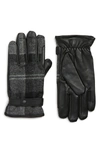 Barbour Newbrough Gloves In Black/grey