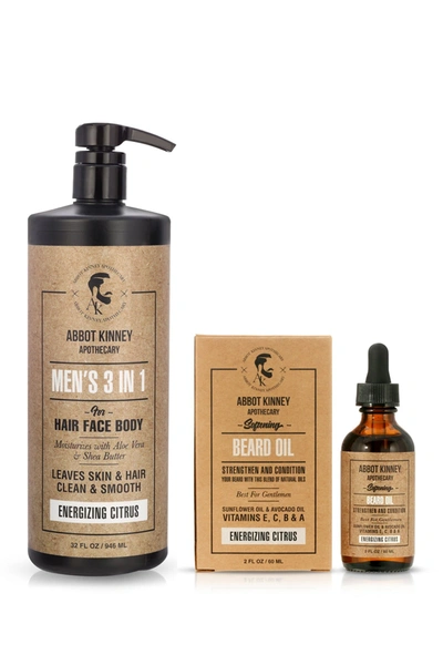 Abbot Kinney Apothecary The Ultimate Men's Grooming Set In Energizing Citrus