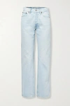 RE/DONE 90S DISTRESSED HIGH-RISE STRAIGHT-LEG JEANS
