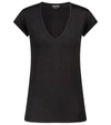 Tom Ford Stretch-linen T-shirt In Black