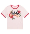 DOLCE & GABBANA LOGO棉质T恤,P00539376