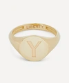 Liberty 9ct Gold Initial  Signet Ring In Gold