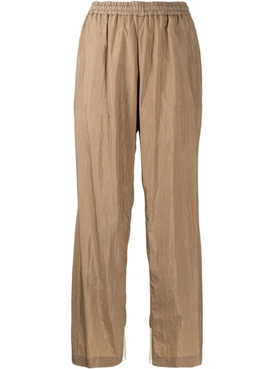 Undercover Elasticated Straight-leg Trousers In Brown