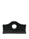 A.W.A.K.E. QUILTED TOP-HANDLE CLUTCH BAG