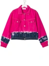 ALBERTA FERRETTI TEEN TIE-DYE DENIM JACKET