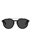 Dior Blacksuit 56mm Pantos Sunglasses In Shiny Black