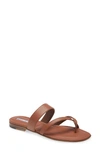 Manolo Blahnik Susa Crisscross Metallic Leather Flat Sandals In Luggage