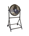 AIR KING 3-SPEED ADJUSTABLE HEIGHT FLOOR FAN WITH ROLL-ABOUT STAND