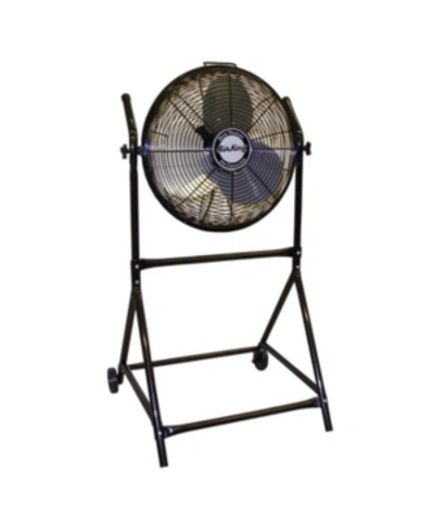 Air King 3-speed Adjustable Height Floor Fan With Roll-about Stand In Multi