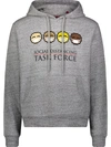 Mostly Heard Rarely Seen 8-bit Graphic Print Drawstring Hoodie In Grey