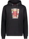 Mostly Heard Rarely Seen 8-bit Hot Pasta Print Hoodie In Black
