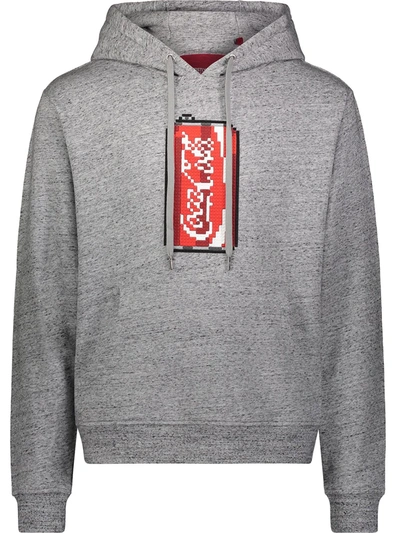 Mostly Heard Rarely Seen 8-bit Soda Print Hoodie In Grey