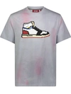Mostly Heard Rarely Seen 8-bit Sneaker Print T-shirt In Grey