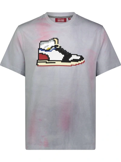 Mostly Heard Rarely Seen 8-bit Sneaker Print T-shirt In Grey