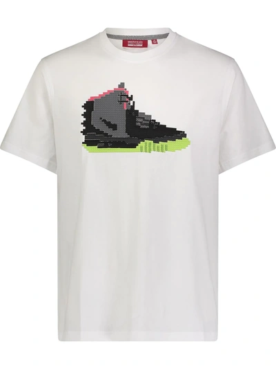 Mostly Heard Rarely Seen 8-bit Sneaker Print T-shirt In White