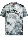 Mostly Heard Rarely Seen 8-bit Sneaker Tie-dye Print T-shirt In Black