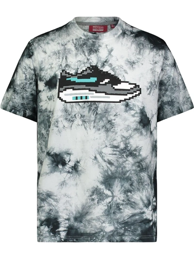 Mostly Heard Rarely Seen 8-bit Sneaker Tie-dye Print T-shirt In Black