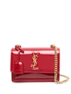 SAINT LAURENT MONOGRAM PLAQUE SHOULDER BAG