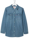 Levi's Patch-pocket Denim Shirt In Blue