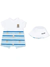 MOSCHINO TEDDY BEAR-PRINT BABYGROW SET