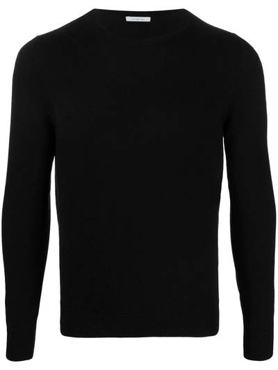 Malo Black Cashmere Crewneck Pullover